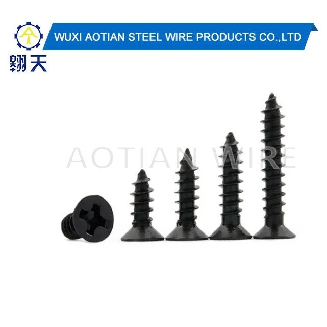 Black Carbon Steel Self Tapping Screw
