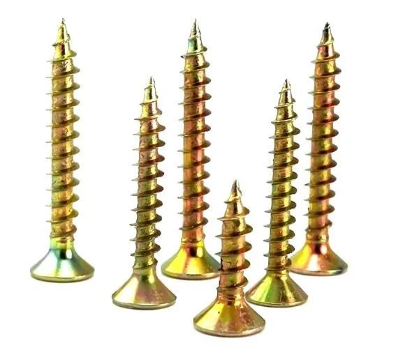 Yellow Zinc Plated Wood Screw