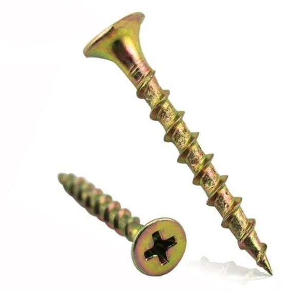 Yellow Zinc Plated Wood Screw